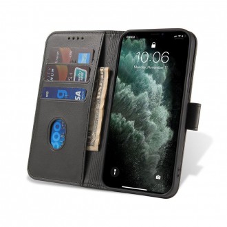 Magnet Case elegant bookcase type case with kickstand for Samsung Galaxy A32 5G black