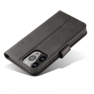 Pouzdro Magnet Case pro Honor Magic5 flip cover stojánek na peněženku černé