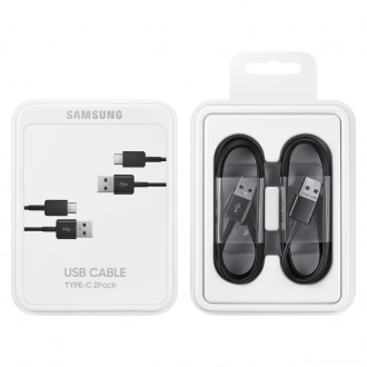 USB C kabel 480Mbps 5A 1,5m Samsung EP-DG930MBEGWW - černý (sada 2 ks)