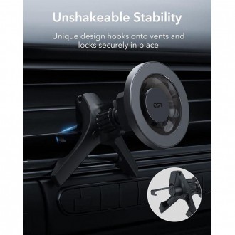 ESR Halolock magnetic MagSafe car holder for ventilation grille gray (21396-0)