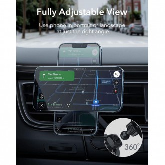 ESR Halolock magnetic MagSafe car holder for ventilation grille gray (21396-0)