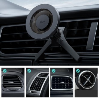 ESR Halolock magnetic MagSafe car holder for ventilation grille gray (21396-0)