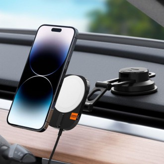 Spigen ITM35W ONETAP PRO 3 MAGNETICKÁ MAGSAFE PALUBNÍ DESKA UPEVŇOVACÍ BEZDRÁTOVÁ NABÍJEČKA ČERNÁ