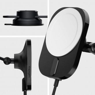 Spigen ITM35W ONETAP PRO 3 MAGNETICKÁ MAGSAFE PALUBNÍ DESKA UPEVŇOVACÍ BEZDRÁTOVÁ NABÍJEČKA ČERNÁ