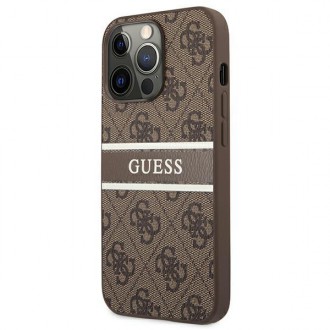 Guess GUHCP13L4GDBR iPhone 13 Pro / 13 6"1 brązowy/brown hardcase 4G Stripe