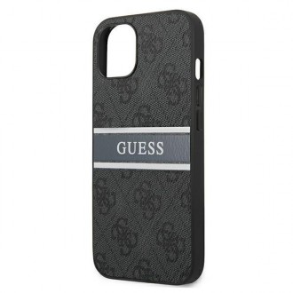 Guess GUHCP13M4GDGR iPhone 13 6,1" szary/grey hardcase 4G Stripe