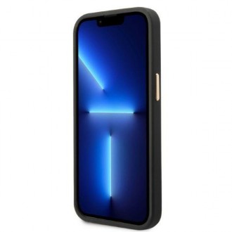 Guess GUHMP13LU4GPRK iPhone 13 Pro / 13 6.1 &quot;black / black hard case 4G Logo Plate MagSafe