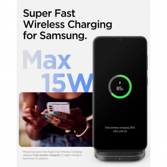 Spigen PF2201 ARCFIELD BEZDRÁTOVÁ NABÍJEČKA 15W ČERNÁ