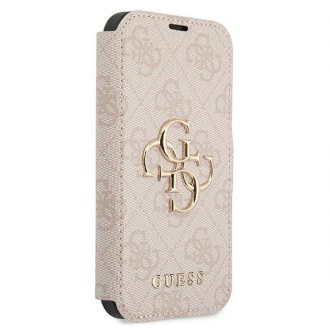 Guess GUBKP13S4GMGPI iPhone 13 mini 5,4" różowy/pink book 4G Big Metal Logo