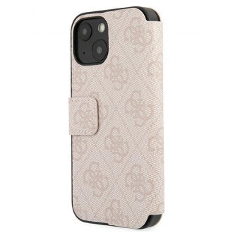 Guess GUBKP13S4GMGPI iPhone 13 mini 5,4" różowy/pink book 4G Big Metal Logo