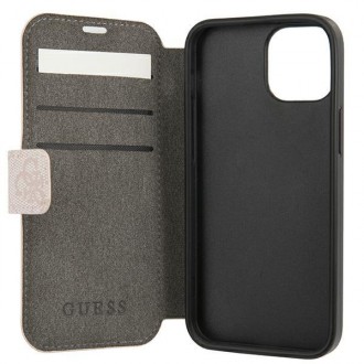 Guess GUBKP13S4GMGPI iPhone 13 mini 5,4" różowy/pink book 4G Big Metal Logo