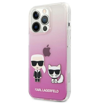 Karl Lagerfeld KLHCP13LCKTRP iPhone 13 Pro / 13 6,1" hardcase różowy/pink Karl & Choupette