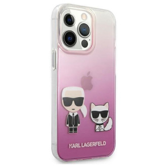 Karl Lagerfeld KLHCP13LCKTRP iPhone 13 Pro / 13 6,1" hardcase różowy/pink Karl & Choupette