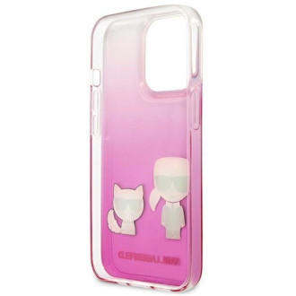Karl Lagerfeld KLHCP13LCKTRP iPhone 13 Pro / 13 6,1" hardcase różowy/pink Karl & Choupette