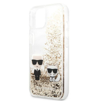 Karl Lagerfeld KLHCP13SGKCD iPhone 13 mini 5,4" złoty/gold hardcase Liquid Glitter Karl&Choupette