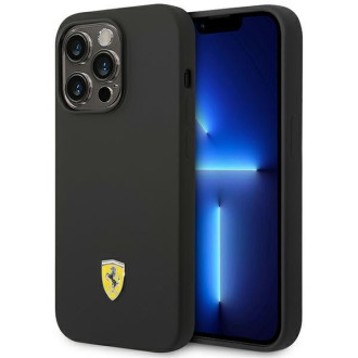 Ferrari FESSIHMP14XBK iPhone 14 Pro Max 6,7" czarny/black hardcase Silicone Metal Logo Magsafe