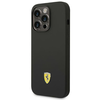 Ferrari FESSIHMP14XBK iPhone 14 Pro Max 6,7" czarny/black hardcase Silicone Metal Logo Magsafe