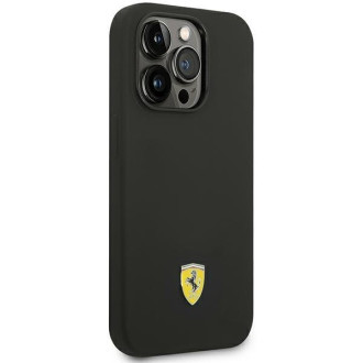 Ferrari FESSIHMP14XBK iPhone 14 Pro Max 6,7" czarny/black hardcase Silicone Metal Logo Magsafe