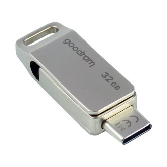 Flash disk 32GB USB 3.2 Gen 1 USB / USB C OTG ODA3 Goodram – stříbrný