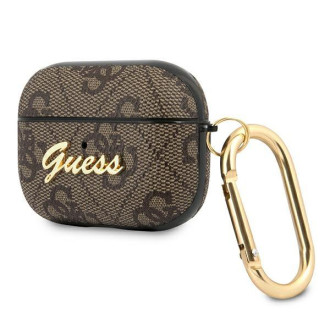 Guess GUAP4GSMW AirPods Pro cover brown / brown 4G Script Metal Collection