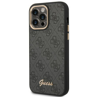 Guess GUHCP14LHG4SHK iPhone 14 Pro 6.1 &quot;black / black hard case 4G Vintage Gold Logo