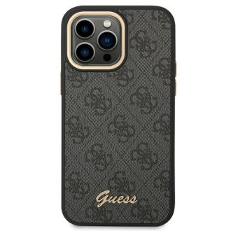 Guess GUHCP14LHG4SHK iPhone 14 Pro 6.1 &quot;black / black hard case 4G Vintage Gold Logo