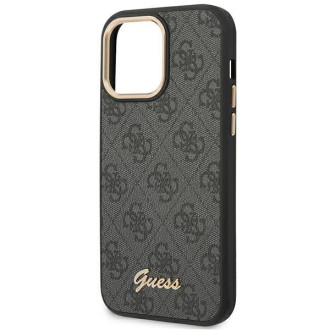 Guess GUHCP14LHG4SHK iPhone 14 Pro 6.1 &quot;black / black hard case 4G Vintage Gold Logo