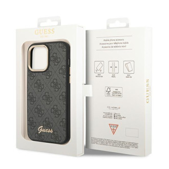 Guess GUHCP14LHG4SHK iPhone 14 Pro 6.1 &quot;black / black hard case 4G Vintage Gold Logo