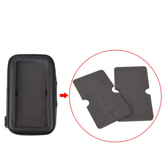 Bike Phone waterproof Mount, Universal Case Bicycle & Motorcycle Phone Holder Mount Size XL (max phone size: 165 mm x 80 mm) black (without handlebar