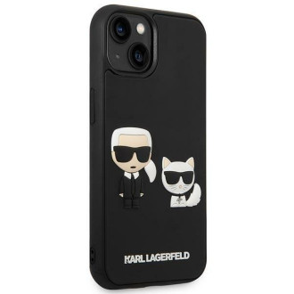 Karl Lagerfeld KLHCP14S3DRKCK iPhone 14 6.1 &quot;black / black hardcase Karl &amp; Choupette Ikonik 3D