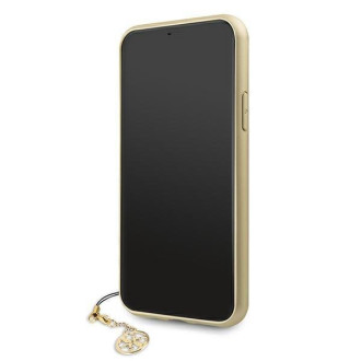 Guess GUHCN61GF4GBR iPhone 11 6.1&quot; / Xr hnědé/hnědé pevné pouzdro 4G Charms Collection