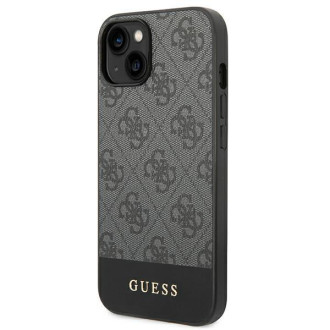 Guess GUHCP14SG4GLGR iPhone 14 6,1" szary/grey hard case 4G Stripe Collection