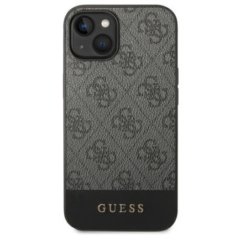 Guess GUHCP14SG4GLGR iPhone 14 6,1" szary/grey hard case 4G Stripe Collection