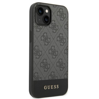 Guess GUHCP14SG4GLGR iPhone 14 6,1" szary/grey hard case 4G Stripe Collection