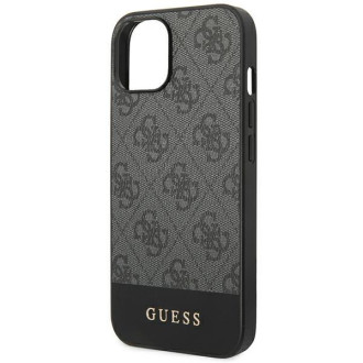 Guess GUHCP14SG4GLGR iPhone 14 6,1" szary/grey hard case 4G Stripe Collection