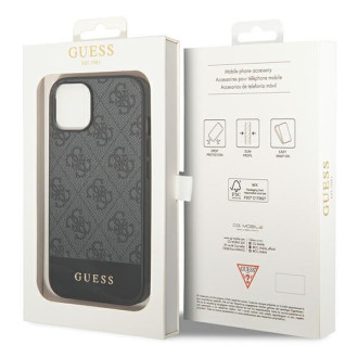 Guess GUHCP14SG4GLGR iPhone 14 6,1" szary/grey hard case 4G Stripe Collection