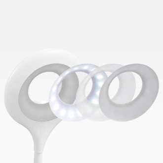 Wireless LED reading lamp with clip + white micro USB cable