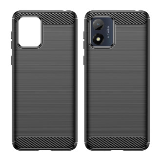 Carbon Case pro Motorola Moto E13 flexibilní silikonový karbonový kryt černý