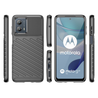 Pouzdro Thunder Case pro Motorola Moto G53 silikonové pancéřové pouzdro černé
