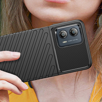 Pouzdro Thunder Case pro Motorola Moto G53 silikonové pancéřové pouzdro černé