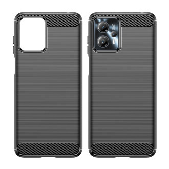 Carbon Case pro Motorola Moto G13 flexibilní silikonový karbonový kryt černý