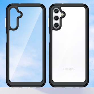 Outer Space Case pro kryt Samsung Galaxy A34 5G s pružným rámem černý