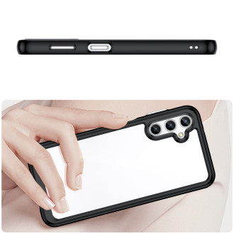 Outer Space Case pro kryt Samsung Galaxy A34 5G s pružným rámem černý