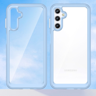 Outer Space Case pro kryt Samsung Galaxy A34 5G s pružným rámečkem modrý