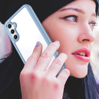 Outer Space Case pro kryt Samsung Galaxy A34 5G s pružným rámečkem modrý