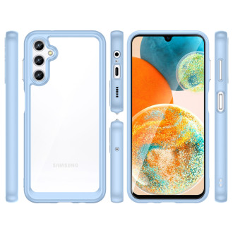 Outer Space Case pro kryt Samsung Galaxy A34 5G s pružným rámečkem modrý