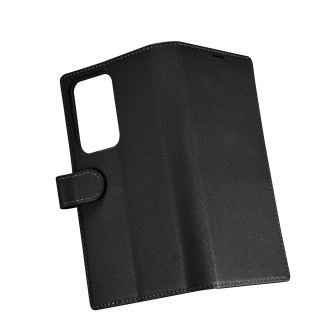 iCarer Wallet Case pro Samsung Galaxy S23 Ultra kožené pouzdro peněženka černá