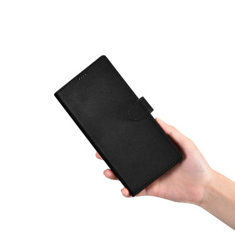 iCarer Wallet Case pro Samsung Galaxy S23 Ultra kožené pouzdro peněženka černá