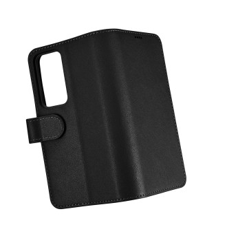 iCarer Wallet Case pro Samsung Galaxy S23+ kožené pouzdro peněženka černá