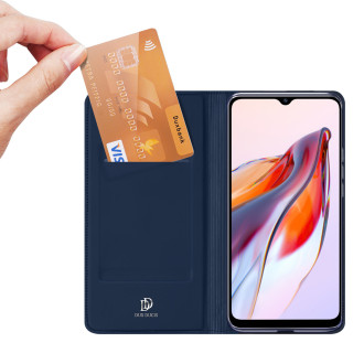 Dux Ducis Skin Pro Case pro Xiaomi Redmi 11A / Poco C55 / Redmi 12C Cover Flip Card Wallet Stand Blue
